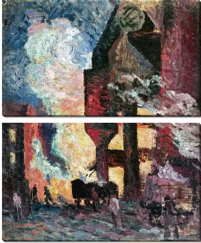 Картина Доменные печи