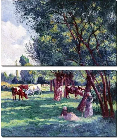 Картина Коровы на лугу