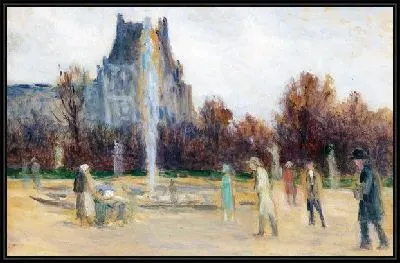 Картина Возле фонтана