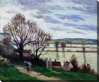 Картина Крестьянка на берегу реки