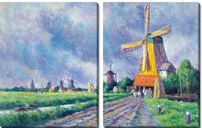 Картина Окрестности Роттердама (1907)