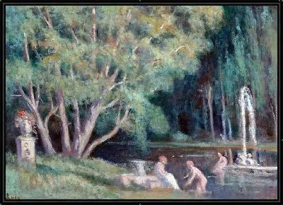 Картина Купальщицы у струи воды
