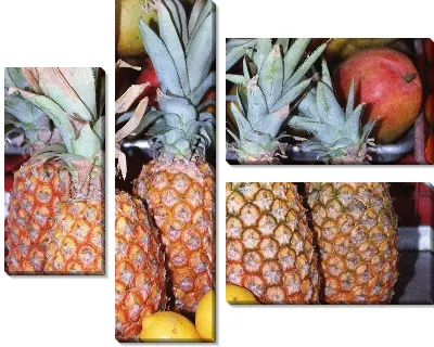 Модульная картина Ананасы