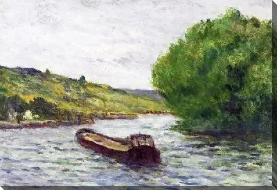 Картина Баржа на реке