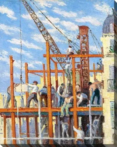 Картина На стройке