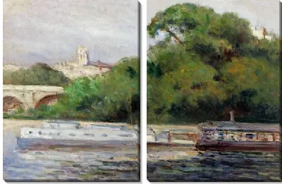 Картина Лодки на реке
