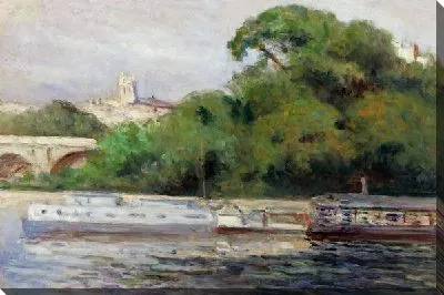 Картина Лодки на реке