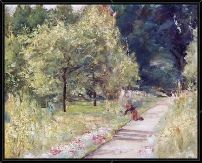 Садовник в саду