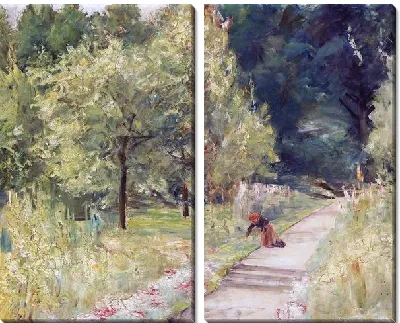 Садовник в саду