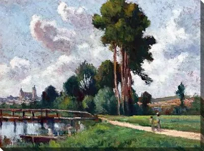 Картина Пейзаж с рекой №11