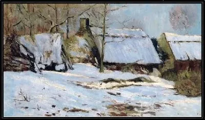 Картина Коттеджи под снегом