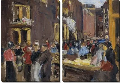 Картина Еврейский квартал в Амстердаме