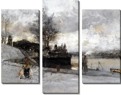 Картина Набережная Сены