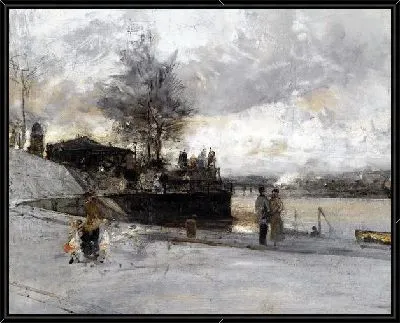 Картина Набережная Сены