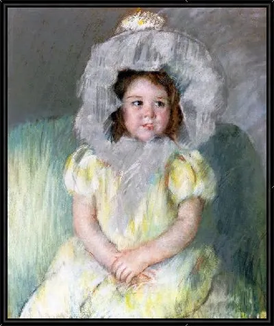 Картина Девочка в белом платье