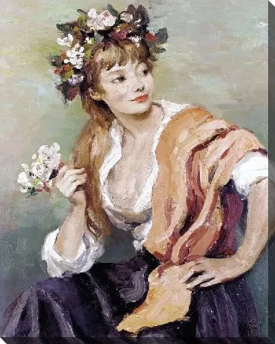 Картина Женщина с цветами