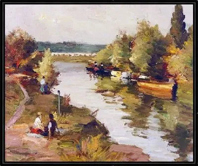 Пейзаж с рекой №12