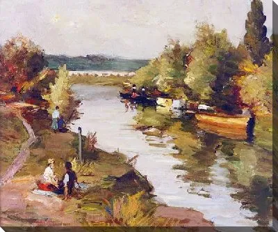 Пейзаж с рекой №12