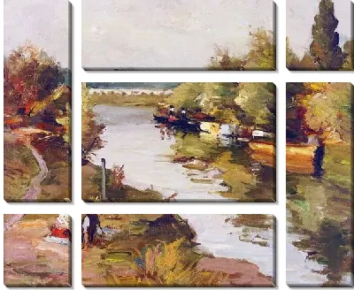 Пейзаж с рекой №12