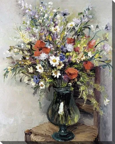 Картина Цветы в прозрачной вазе