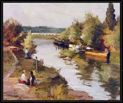 Речной пейзаж №8