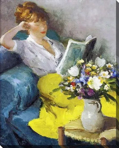 Картина Читающая женщина