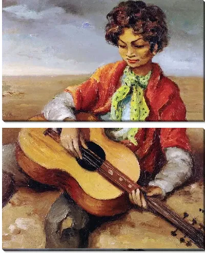 Картина Мальчик играющий на гитаре