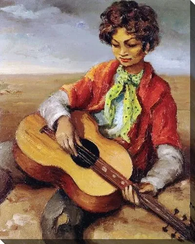 Картина Мальчик играющий на гитаре