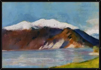 Озеро возле гор