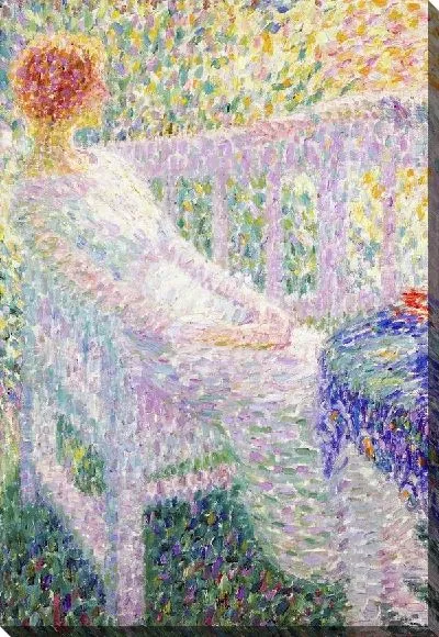 Картина Молодая женщина в саду