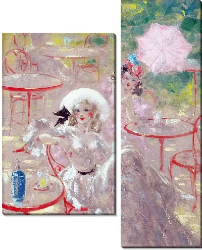 Картина В кафе