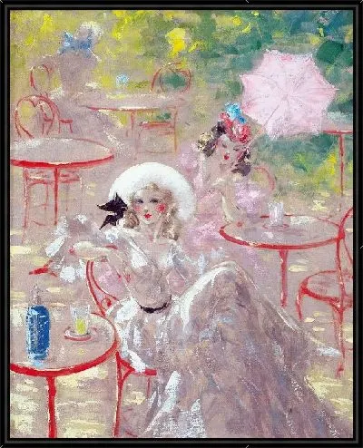 Картина В кафе