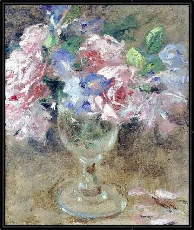 Картина Розы и ирисы