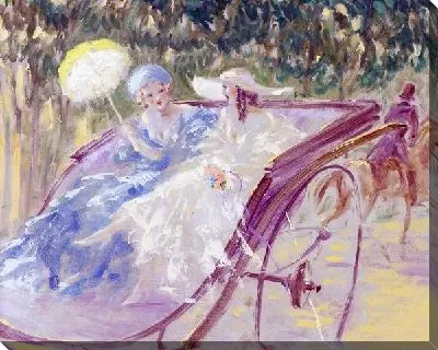 Картина Две дамы в карете