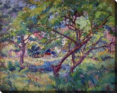 Сад с деревьями