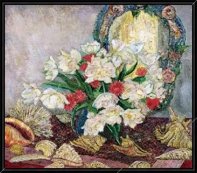 Цветы и ракушки