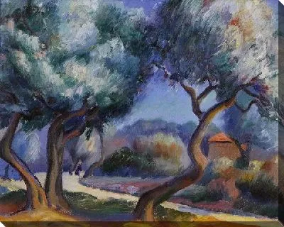 Картина Тропинка у деревьев