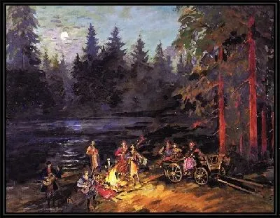 Цыгане на берегу реки