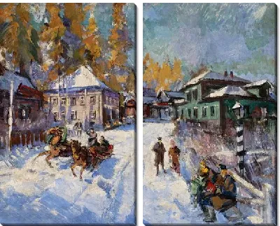 Картина Русская зима
