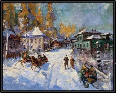 Картина Русская зима