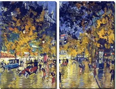 Картина Бульвар в Париже