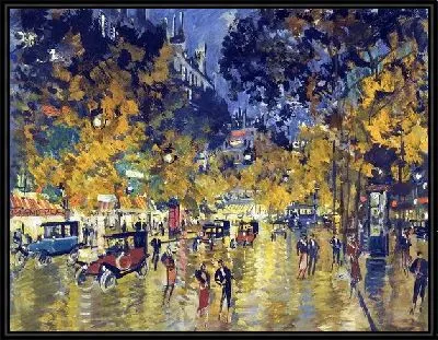 Картина Бульвар в Париже