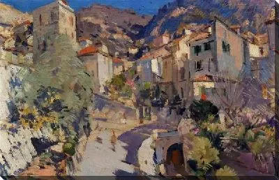 Картина Летний городской пейзаж