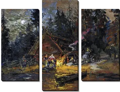 Картина Песни у костра