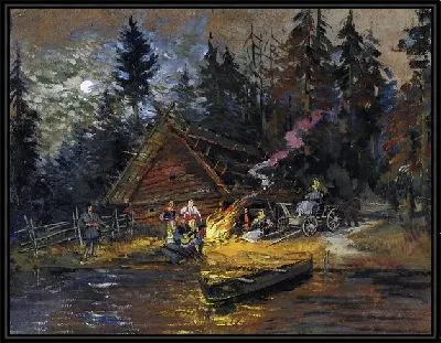 Картина Песни у костра