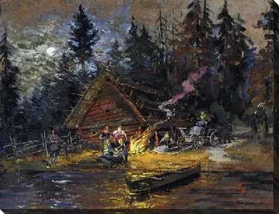 Картина Песни у костра