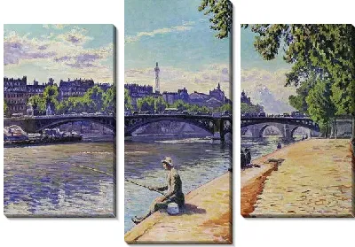 Женщина рыбачит