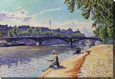 Картина Женщина рыбачит