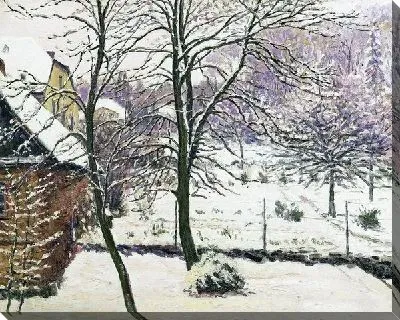 Картина Сад под снегом