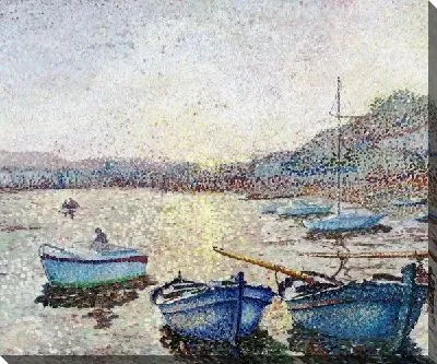 Картина Гавань на закате